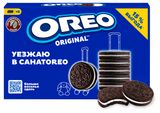 Изображение товара Печенье OREO с какао и начинкой с ванильным вкусом, 228 г