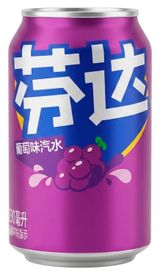 Изображение товара Напиток газированный Fanta со вкусом винограда Китай, 330 мл