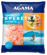 Изображение товара Креветки королевские варено-мороженые Agama для пасты очищенные без хвоста, 300 г