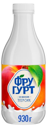 Изображение товара Напиток кисломолочный «Фругурт» со вкусом персика БЗМЖ, 930 г