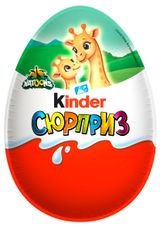 Изображение товара Шоколадное яйцо Kinder Сюрприз из молочного шоколада и игрушкой внутри коллекция Natoons, 20 г