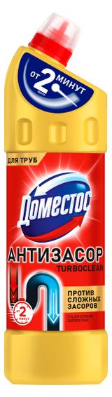 Изображение товара Средство для труб Domestos TurboClean антизасор, 1 л
