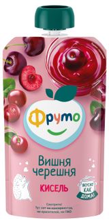 Изображение товара Кисель детский «Фруто» вишня черешня с 12 мес., 130 мл