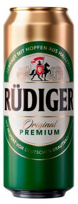 Изображение товара Пиво светлое Rudiger Original Premium фильтрованное, 450 мл