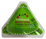 Изображение товара Онигири I like eat зеленый с курицей том ям и соусом поке, 110 г