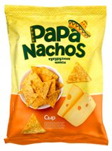 Изображение товара Чипсы кукурузные Papa Nachos со вкусом сыра, 150 г