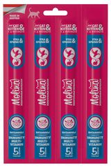 Изображение товара Лакомство для кошек и котят Molina Immuno Multivitamin Жевательные колбаски с уткой и кроликом Австрия, 4х5 г