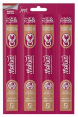 Изображение товара Лакомство для кошек и котят Molina Healthy Digestion Жевательные колбаски с цыпленком и индейкой Австрия, 4х5 г