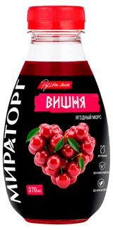 Изображение товара Морс «Мираторг» Русское меню из ягод вишни охлажденный, 370 мл