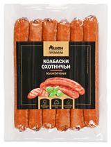 Изображение товара Колбаски полукопченые АШАН Золотая птица Премиум Охотничьи, 300 г