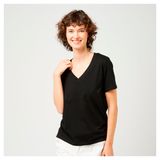 Изображение товара Футболка женская InExtenso с коротким рукавом черная, р. XS-XXL