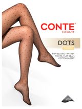 Изображение товара Колготки Conte Elegant Fantasy Dots черные, р. 4