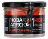 Изображение товара Краб камчатский в собственном соку «Новая Аляска» первая фаланга, 250 г
