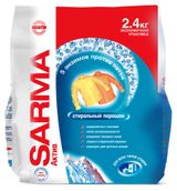 Изображение товара Стиральный порошок Sarma Актив Горная свежесть универсальный, 2,4 кг