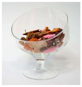 Изображение товара Ваза-бокал «ЭВИС» Роджер с косым резом стеклянная прозрачная Ø15,5x19 см