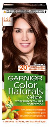 Изображение товара Краска-крем для волос Garnier Color Naturals темный шоколад тон 3.23, 110 мл