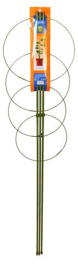 Изображение товара Опора для растений Garden Show металлическая 4 кольца, 120 см