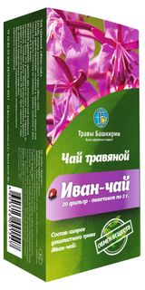 Изображение товара Чай травяной «Травы Башкирии» Иван-чай, 20х2 г