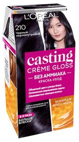 Изображение товара Краска для волос L'Oreal Paris Casting Creme Gloss без аммиака тон 210, 180 мл