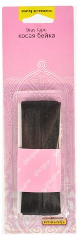 Изображение товара Косая бейка Wellcraft черная, 14 мм х 3 м