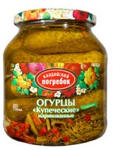 Изображение товара Огурцы маринованные «Валдайский Погребок» Купеческие, 720 мл