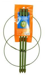 Изображение товара Опора для растений Garden Show металлическая 2 кольца Ø18х30 см