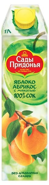 Изображение товара Сок «Сады Придонья» яблоко абрикос с мякотью, 1 л