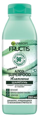Изображение товара Шампунь для волос Garnier Fructis Superfood Алоэ Увлажнение, 350 мл