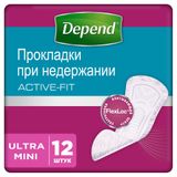 Изображение товара Прокладки для женщин при недержании Depend Ultra Mini Вьетнам, 12 шт