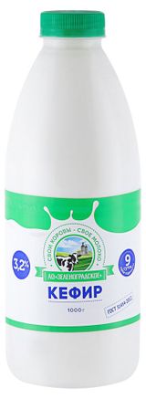 Изображение товара Кефир «Зеленоградское» 3,2% БЗМЖ, 1 л