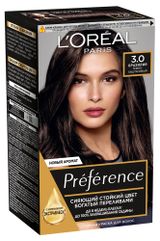 Изображение товара Краска для волос L'Oreal Paris Preference темно каштановый тон 3, 174 мл