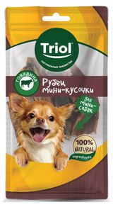 Изображение товара Лакомство для собак Triol рубец говяжий мини-кусочки, 25 г