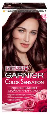 Изображение товара Крем-краска для волос Garnier Color Sensation благородный опал тон 4.15, 112 мл