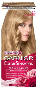 Изображение товара Крем-краска для волос Garnier Color Sensation светло-русый тон 8.0, 112 мл