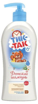 Изображение товара Шампунь для волос детский «Тик-Так» детский комплекс трав и пантенол 0+, 350 мл
