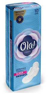 Изображение товара Прокладки гигиенические Ola! Classic wings super, 10 шт
