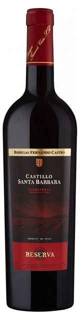 Изображение товара Вино Castillo Santa Barbara Reserva красное сухое Испания, 0,75 л