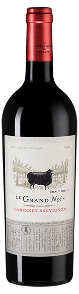 Изображение товара Вино Jean d'Alibert Le Grand Noir Cabernet Sauvignon красное полусухое Франция, 0,75 л