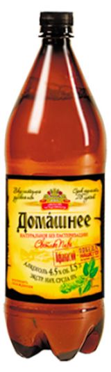 Изображение товара Пиво «Афанасий» Домашнее светлое фильтрованное 4,5%, 1 л