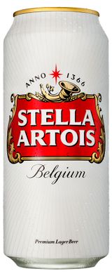 Изображение товара Пиво Stella Artois светлое фильтрованное 5%, 450 мл