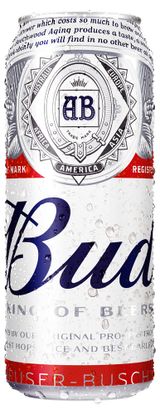 Изображение товара Пиво Bud светлое фильтрованное 5%, 450 мл