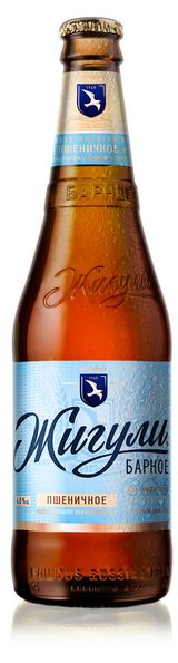 Изображение товара Пиво «Жигули» Барное Пшеничное светлое фильтрованное 4,9%, 450 мл