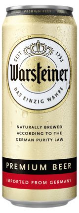 Изображение товара Пиво Warsteiner Premium beer светлое фильтрованное 4,8%, 500 мл
