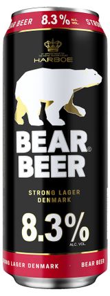Изображение товара Пиво Bear Beer Strong Lager светлое фильтрованное 8,3%, 450 мл
