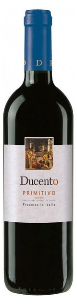 Изображение товара Вино Ducento Primitivo красное полусухое Италия, 0,75 л