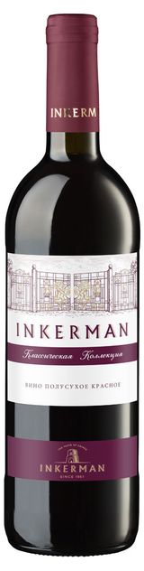 Изображение товара Вино Inkerman Классическая коллекция красное полусухое Россия, 0,75 л