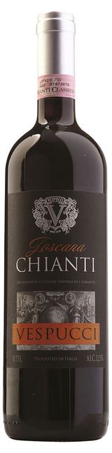 Изображение товара Вино Vespucci Chianti красное сухое Италия, 0,75 л