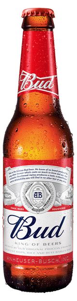 Изображение товара Пиво Bud светлое фильтрованное 5%, 330 мл