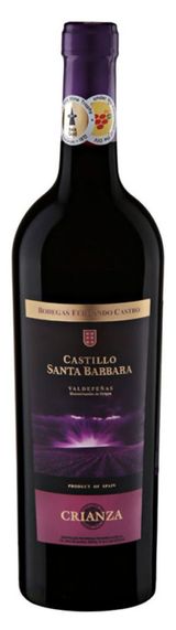 Изображение товара Вино Castillo Santa Barbara Crianza красное сухое Испания, 0,75 л