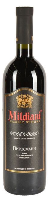 Изображение товара Вино Mildiani Пиросмани столовое красное полусухое Грузия, 0,75 л